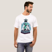 Alien DJ Extraterrestrial Music Mixer T-shirt (Voorkant volledig)