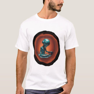 Alien dj t-shirt