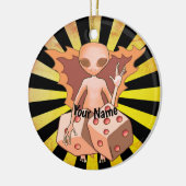 Alien dobbelsteen ornament (Links)
