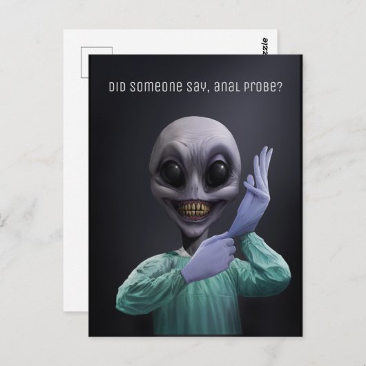 Alien Doc Briefkaart (Voorkant / Achterkant)