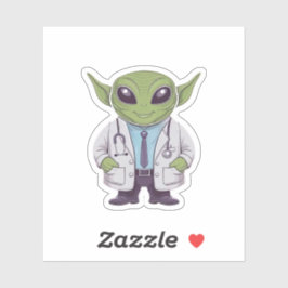 Alien Doctor Sticker