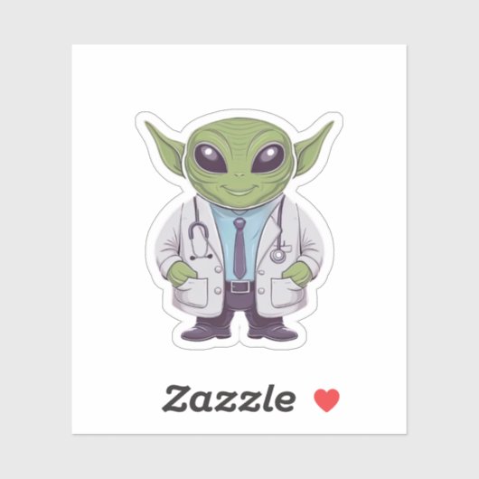 Alien Doctor Sticker (Vel)