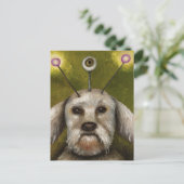 Alien Dog Briefkaart (Staand voorkant)