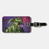 Alien Dog Monster Warrior van Al Rio Bagagelabel (Voorkant horizontaal)