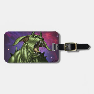 Alien Dog Monster Warrior van Al Rio Bagagelabel