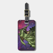 Alien Dog Monster Warrior van Al Rio Bagagelabel (Voorkant verticaal)