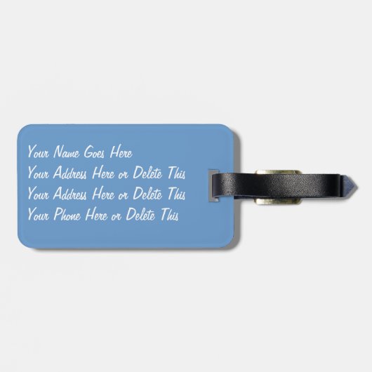 Alien Dog Monster Warrior van Al Rio Bagagelabel (Achterkant horizontaal)