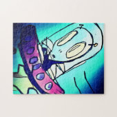 Alien Drawing Puzzle Legpuzzel (Horizontaal)