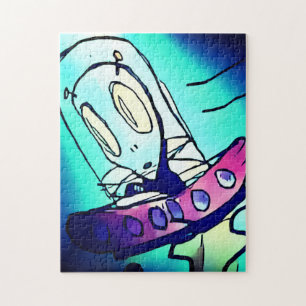 Alien Drawing Puzzle Legpuzzel