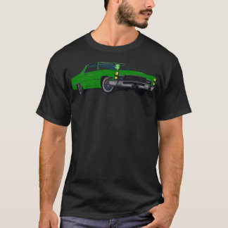Alien Driving Car Martian Rijden in een  Caddy T-shirt