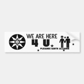Alien Earth Alliance *Wij zijn hier vier U* Bumpersticker