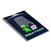 Alien & Earthling Peace op een notitieboek (Rechterzijde)