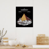 Alien Egyptian Pyramids Antarctica-complot Poster (Keuken)