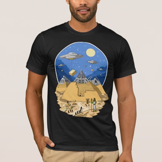 Alien Egyptian Pyramids T-shirt (Voorkant)
