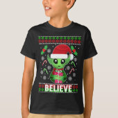 Alien Elf - Lelijke Kersttrui T-shirt (Voorkant)