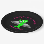 Alien elk willekeurig geval persoonlijk aanpassen papieren bordje (Gekanteld)