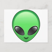 alien emoji briefkaart (Voorkant)