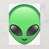 alien emoji briefkaart (Voorkant)