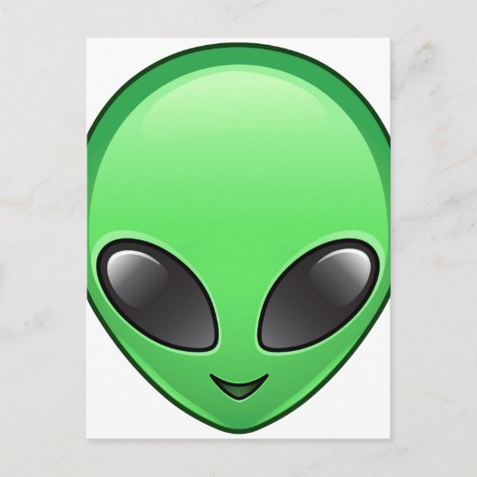 alien emoji briefkaart (Voorkant)