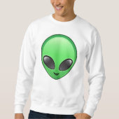 alien emoji mannen sweatshirt (Voorkant)