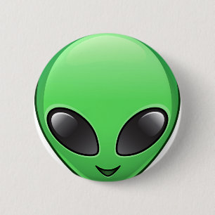 alien emoji ronde button 5,7 cm