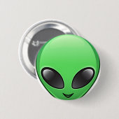alien emoji ronde button 5,7 cm (Voorkant /achterkant)
