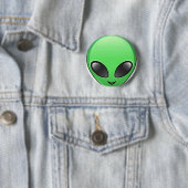 alien emoji ronde button 5,7 cm (In situ)