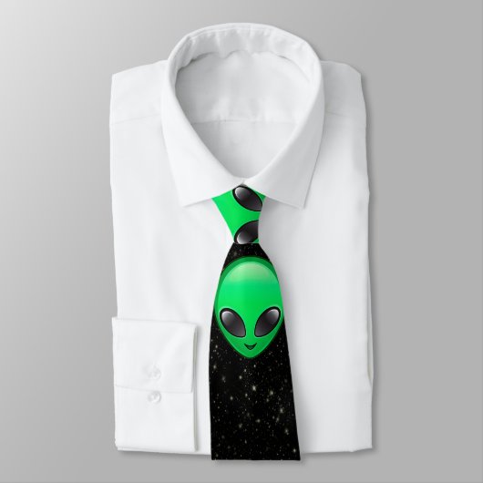 alien emojis mannen stropdas (Gebonden)