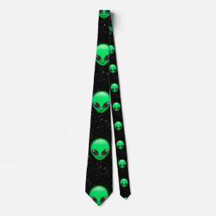 alien emojis mannen stropdas