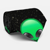 alien emojis mannen stropdas (Opgerold)