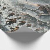 Alien en Call of Duty cadeauverpakking Cadeaupapier (Hoek)