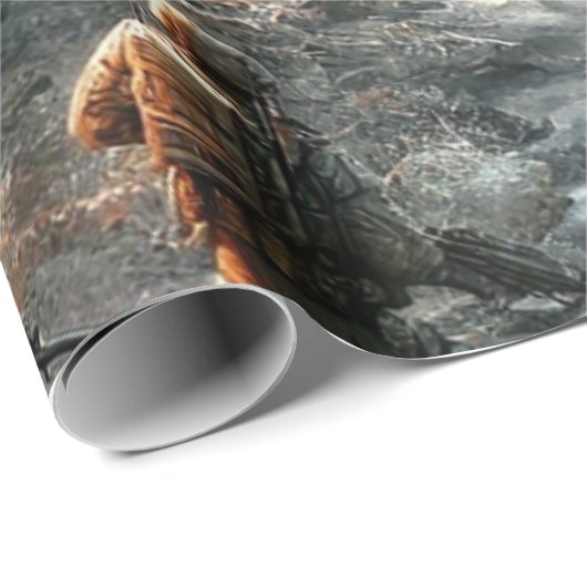 Alien en Call of Duty cadeauverpakking Cadeaupapier (Rol Hoek)