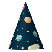 Alien en en astronaut in ruimtevaartthema feesthoedjes (Voorkant)