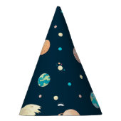 Alien en en astronaut in ruimtevaartthema feesthoedjes (Rechts)