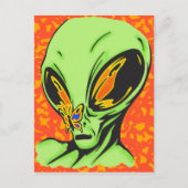 Alien en en Butterfly Briefkaart (Voorkant)