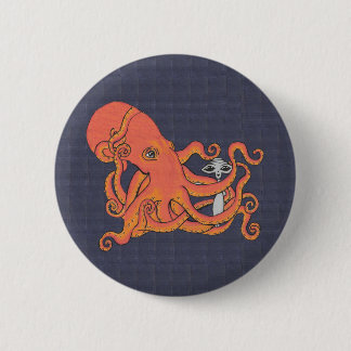 Alien en en Octopus Friend Button