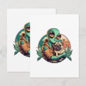 Alien en Pug Informatiekaartje (Voorkant / Achterkant)