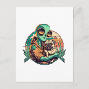 Alien en Pug Informatiekaartje