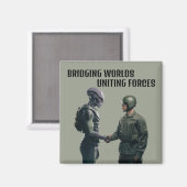 Alien en soldaat magneet (Voorkant / Achterkant)