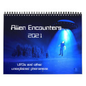 Alien Encounters 2021-kalender Kalender (Hoes)