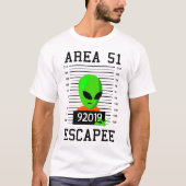 Alien Escapee Area 51 Cute  Halloween Costu T-shirt (Voorkant)