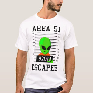 Alien Escapee Area 51 Cute  Halloween Costu T-shirt