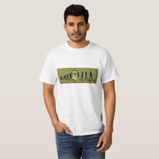 Alien evolutie T-Shirt (Voorkant volledig)