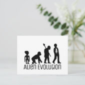 Alien Evolution, buitenaardse Alien Briefkaart (Staand voorkant)