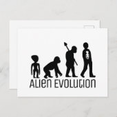Alien Evolution, buitenaardse Alien Briefkaart (Voorkant / Achterkant)