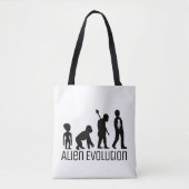Alien Evolution, buitenaardse Alien Tote Bag (Voorkant)