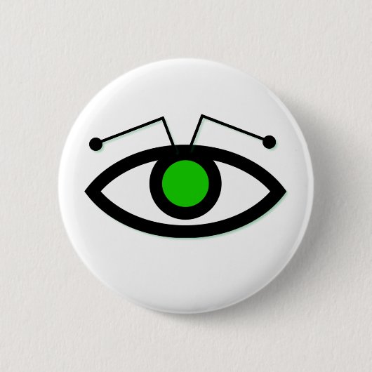 Alien Eye Round Button (Voorkant)