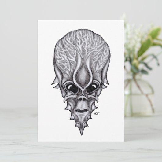 Alien Face , Afrikaanse schedelwederopbouw (Staand voorkant)