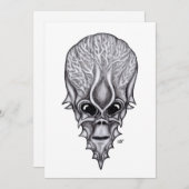 Alien Face , Afrikaanse schedelwederopbouw (Voorkant / Achterkant)