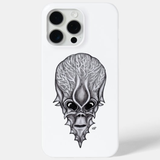 Alien Face , Afrikaanse schedelwederopbouw Case-Mate iPhone Case (Achterkant)